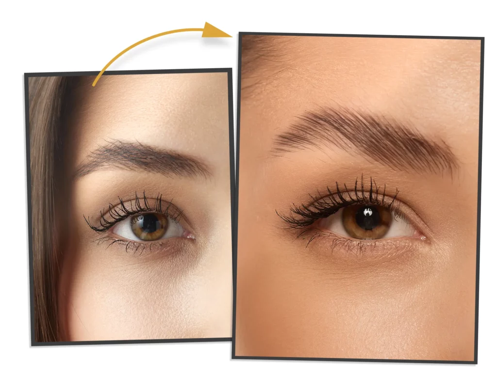 Lash Lifting - Vorher Nachher